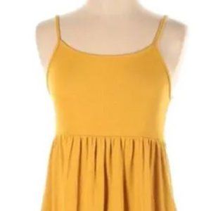 Yellow babydoll dress